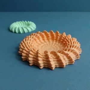 Heliopora Coral 3d printed plastic fruit bowl decoration tray storage